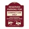 Signmission Reserved Parking for Compact Car Unauthorized Vehicles Towed Away Alum, 24" x 18", BU-1824-23122 A-DES-BU-1824-23122 - alternate 1